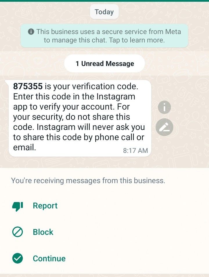 WhatsApp Authentication